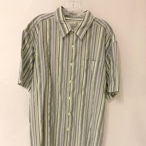 Geoffrey Beene Short Sleeve Seersucker Shirt